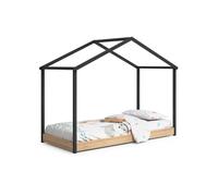 Cama cabaña hyte antracita - pino 216,2 x 164 x 101,2 cm