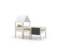 Cama cabaña mokibed blanco - oak soft 202 x 150 x 110 cm