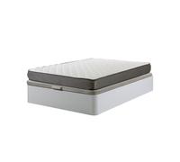 Cama Canapé Abatible Blanco+ Colchon enrollado de 150x190Cm White 150x190cm