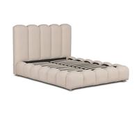 Cama canape abatible + cabecero teddy, beige, 150cm