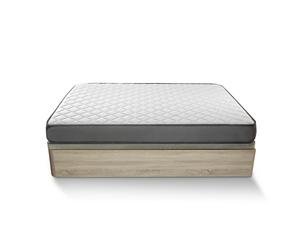 Cama Canapé Abatible Cambria + Colchon enrollado de 135x190Cm Brown 135x190cm