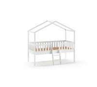 Cama casita infantil dallas 120x209x202 blanco 209 cm