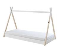 Cama casita infantil tipi 107x206x134 blanco