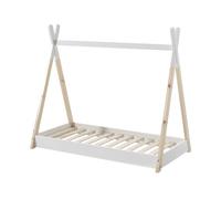 Cama casita infantil tipi 85x146x131 beige