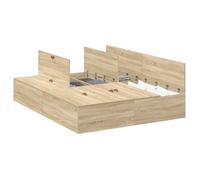 Cama Con Almacenamiento Roble Sonoma 140 X 190 Cm Vidaxl