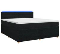 Cama con somier y colchón vidaXL, color , 180 x 200 cm, tapizada en tela
