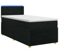 Cama con somier y colchón vidaXL, color , 80 x 200 cm, tapizada en tela