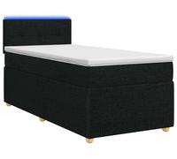 Cama con somier y colchón vidaXL, color , 90 x 200 cm, tapizada en tela