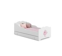 Cama de criança 160 x 80 com gaveta, colchão e estrado incluídos Kobi Anna Princess in the Crown