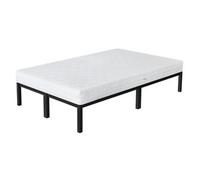 Cama De Estructura Metalica 120 X 200 Cm Negra Ml-design