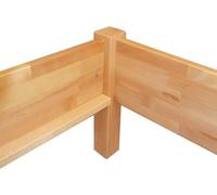 Cama de madera maciza de haya, tamaño 90 x 200 cm, con rejilla de somier