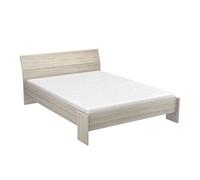 Cama de matrimonio prins color roble shannon 135-140x190/200 cm