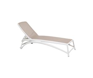 Cama de Playa Respaldo Reclinable Apilable Nardi Polipropileno Fibra vidrio Atlantico 40450.00.104 Tortora