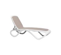 Cama de Playa Respaldo Reclinable Apilable Nardi Polipropileno Fibra vidrio Omega 40417.00.124 Tortora