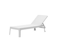 Cama de Playa Respaldo Reclinable Apilable Nardi Polipropileno Fibra vidrio Plano 40462.00.107 Bianco