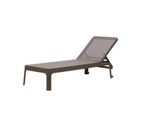 Cama de Playa Respaldo Reclinable Apilable Nardi Polipropileno Fibra vidrio Plano 40462.53.211 Castagno