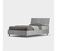 Cama de una plaza y media 120 x 200 cm con cajón y cabecero inclinado Demas