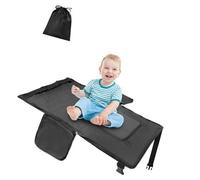 Cama de viaje convertible para niños, diseño plegable con configuraciones rápidas y organizada para padres, hamaca de avión