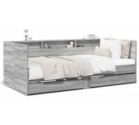 Cama diurna con cajones, sin colchón, color gris Sonoma, 90x200 cm (vidaXL)