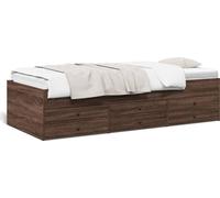 Cama diurna vidaXL con cajones, sin colchón, 100x200 cm