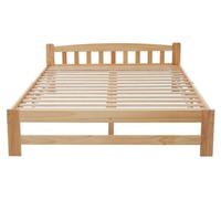Cama doble – 140x200 cm – Madera maciza de pino – Cama tipo futón con somier de listones