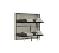Cama doble abatible horizontal Kando con colchones