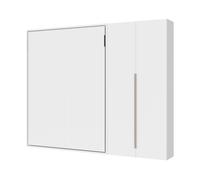 Cama Doble Escamoteable Vertical Versia 160 Con Armario Derecho 2 Puertas Blanco