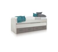Habitdesign -Cama doble juvenil Axim White alpes - basalt