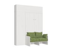 Cama doble plegable francesa Kentaro de 140 cm con sofá y muebles