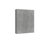 Cama doble vertical abatible Kentaro, color cemento. Cama abatible
