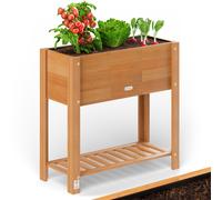 Cama elevada jardinera madera de acacia FSC® 68x30x75cm