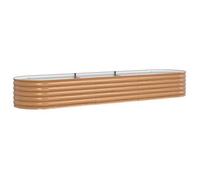 Cama Elevada Marrón 320 X 80 X 44 Cm Acero Vidaxl