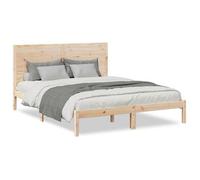 Cama Extralarga Sin Colchón Madera Maciza 160x210 Cm Vidaxl