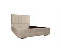 Cama hecha a medida Modelo Versalles de Tela Nido Color Beige Fisio Dreams 105x190