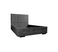 Cama hecha a medida Modelo Versalles de Tela Nido Color Gris Fisio Dreams 105x190