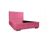 Cama hecha a medida Modelo Versalles de Tela Nido Color Rosa Fisio Dreams 105x190