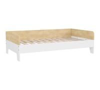 Cama infantil AIYAPLAY, cama con somier de láminas, 143,5x74 cm, con paneles laterales altos, muebles para dormitorio infantil, conce BLANCO