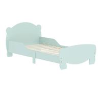 Cama infantil AIYAPLAY de 70x140 cm con barreras de seguridad, temática de osos, para niños y niñas de 3 a 6 años, color verde verde