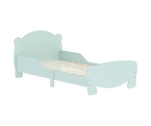 Cama infantil AIYAPLAY de 70x140 cm con barreras de seguridad, temática de osos, para niños y niñas de 3 a 6 años, color verde verde