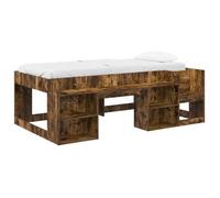 vidaXL Cama Infantil con Almacenamiento 80 x 200 cm Multicolor Roble ahumado