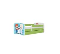 Cama Infantil Kocot De 180 X 80 Cm Con Cajón Y Colchón Babydreams Frozen Land Green