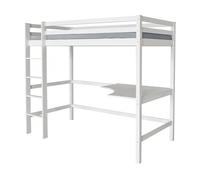 Cama infantil tipo litera con escritorio «angéla» 90 x 190 cm - blanco