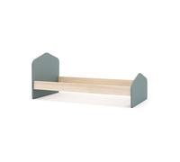 Cama juvenil con cabecero en verde salvia y oak soft 100x195,4 cm misty cloud verde salvia - oak soft 195,4 x 90 x 100 cm
