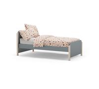 Cama juvenil con cabecero en verde salvia y oak soft 92x200 cm misty dawn verde salvia - oak soft 200 x 70 x 92 cm