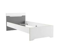 Cama juvenil genius color blanco y gris 90x190-200 cm