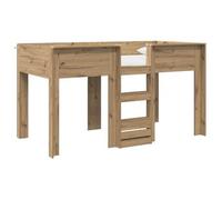 vidaXL Cama Litera para Niños Roble Artesanal 90 x 200 cm, Cama literas compactas para niños, apilable Moderna, Ahorra Espacio, Minimalista para la habitación Juvenil