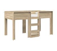 vidaXL Cama Litera para Niños Roble Sonoma 90 x 190 cm, Cama literas compactas para niños, apilable Moderna, Ahorra Espacio, Minimalista para la habitación Juvenil