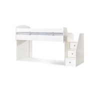 Cama midi blanca 183x252x108cm