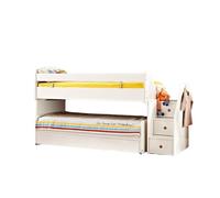 Cama midi y cajón blanca 90x200/90/190cm