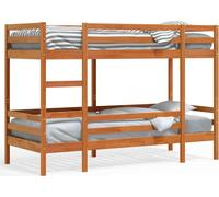 Cama nido color cera, 90x190 cm, madera maciza de pino